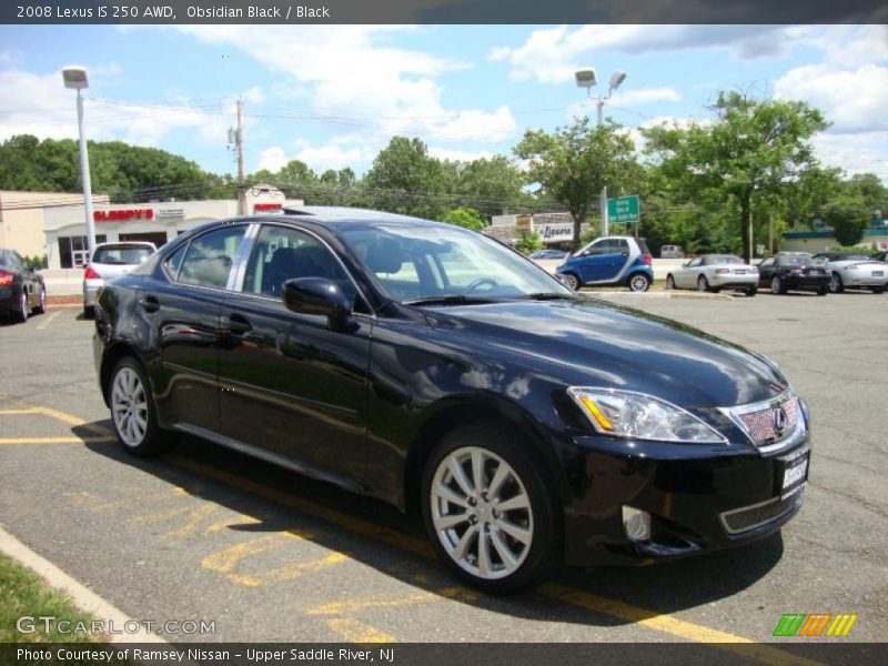 Obsidian Black / Black 2008 Lexus IS 250 AWD