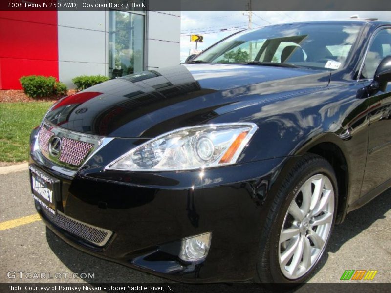 Obsidian Black / Black 2008 Lexus IS 250 AWD