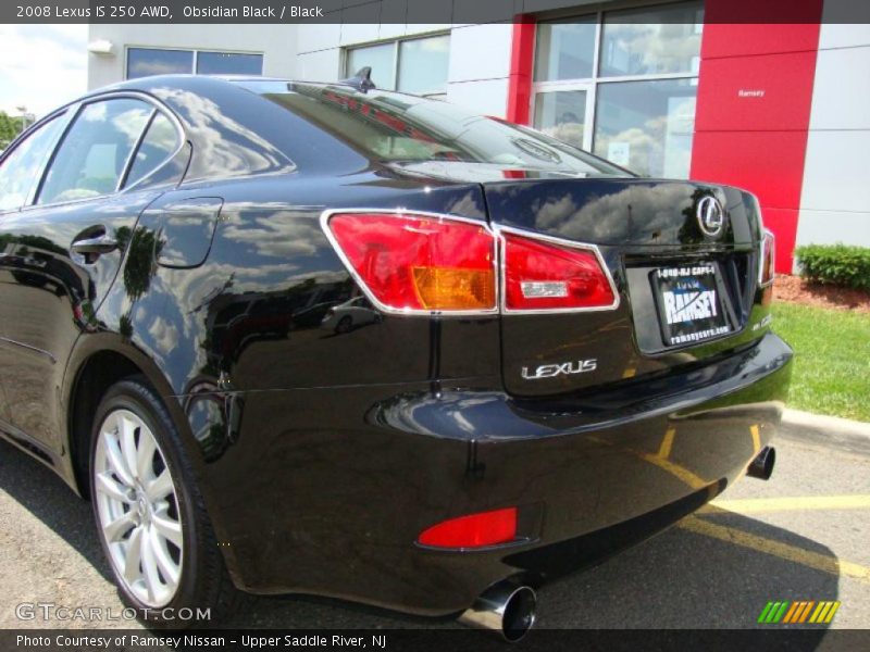 Obsidian Black / Black 2008 Lexus IS 250 AWD
