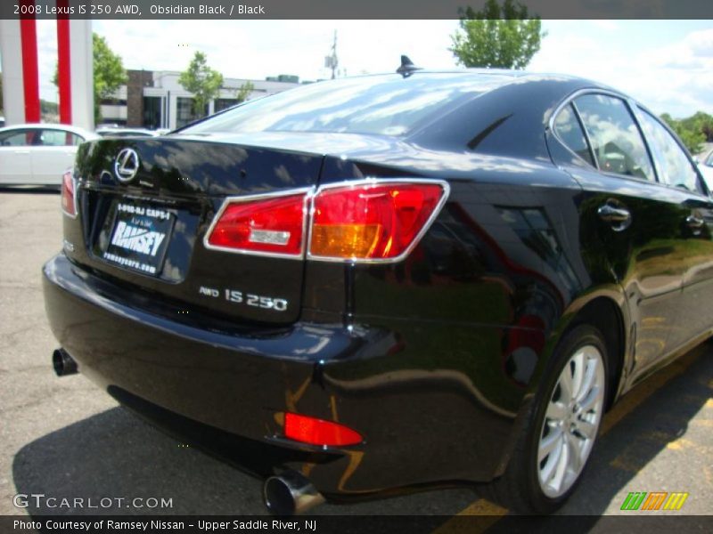 Obsidian Black / Black 2008 Lexus IS 250 AWD