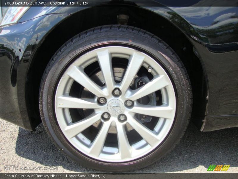 Obsidian Black / Black 2008 Lexus IS 250 AWD