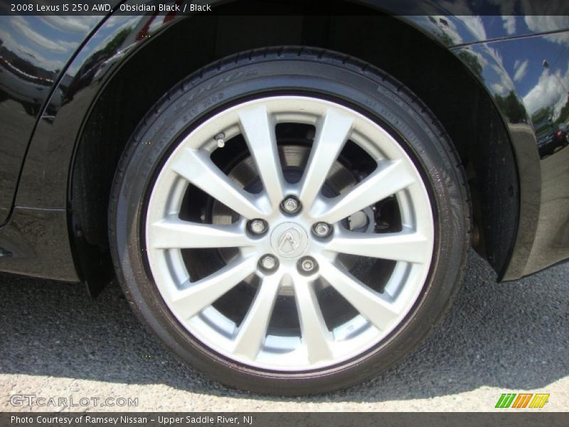 Obsidian Black / Black 2008 Lexus IS 250 AWD