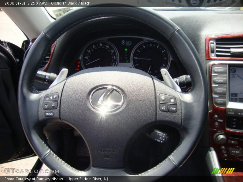 Obsidian Black / Black 2008 Lexus IS 250 AWD