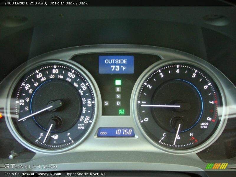 Obsidian Black / Black 2008 Lexus IS 250 AWD