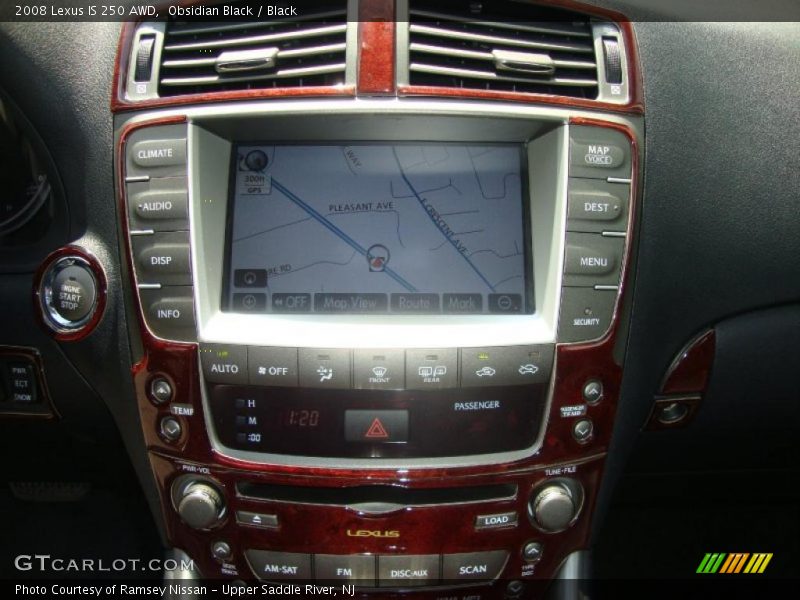 Obsidian Black / Black 2008 Lexus IS 250 AWD