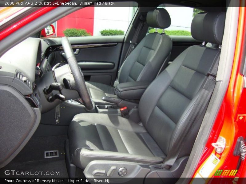 Brilliant Red / Black 2008 Audi A4 3.2 Quattro S-Line Sedan