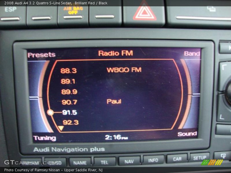 Brilliant Red / Black 2008 Audi A4 3.2 Quattro S-Line Sedan