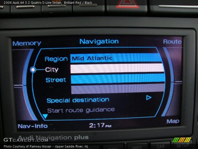 Brilliant Red / Black 2008 Audi A4 3.2 Quattro S-Line Sedan