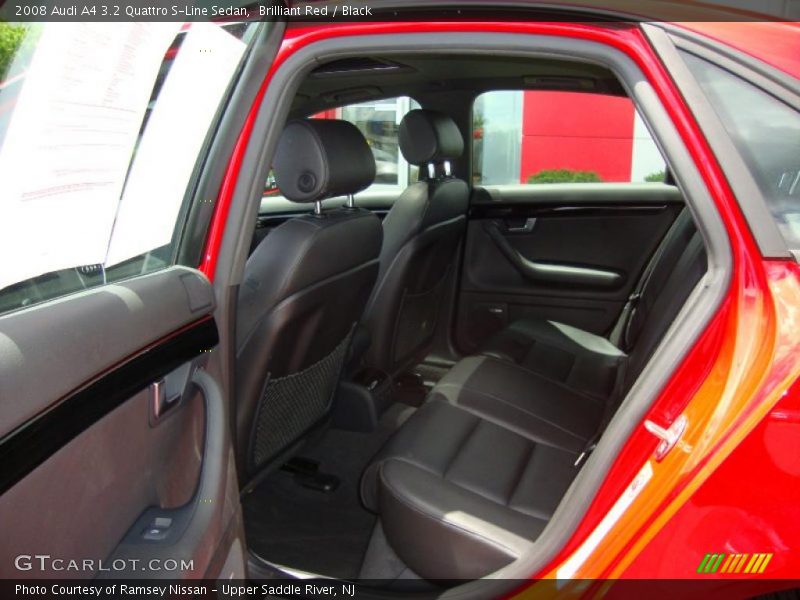 Brilliant Red / Black 2008 Audi A4 3.2 Quattro S-Line Sedan