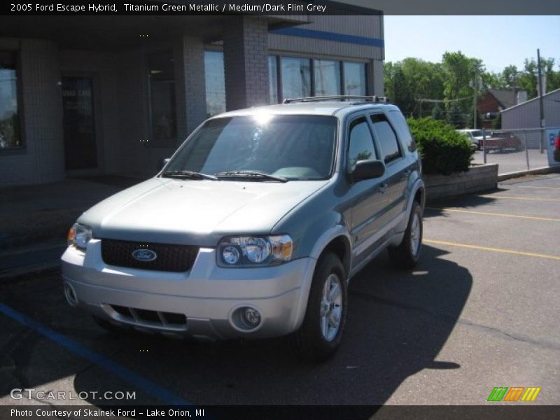 Titanium Green Metallic / Medium/Dark Flint Grey 2005 Ford Escape Hybrid
