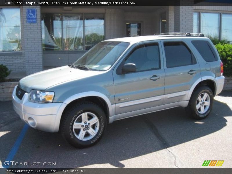 Titanium Green Metallic / Medium/Dark Flint Grey 2005 Ford Escape Hybrid