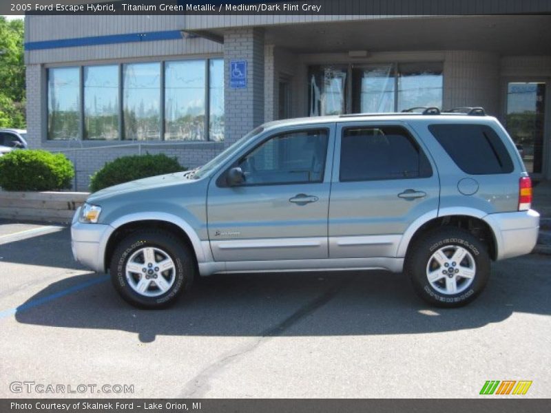 Titanium Green Metallic / Medium/Dark Flint Grey 2005 Ford Escape Hybrid