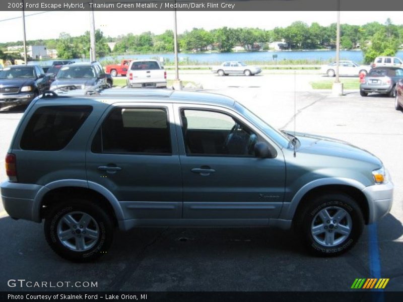 Titanium Green Metallic / Medium/Dark Flint Grey 2005 Ford Escape Hybrid