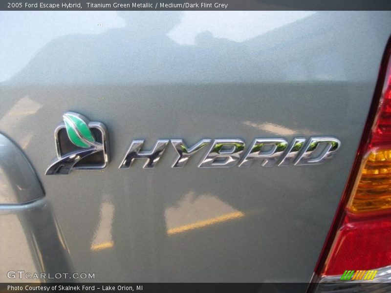 Titanium Green Metallic / Medium/Dark Flint Grey 2005 Ford Escape Hybrid
