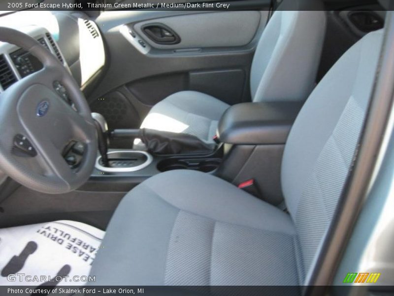Titanium Green Metallic / Medium/Dark Flint Grey 2005 Ford Escape Hybrid