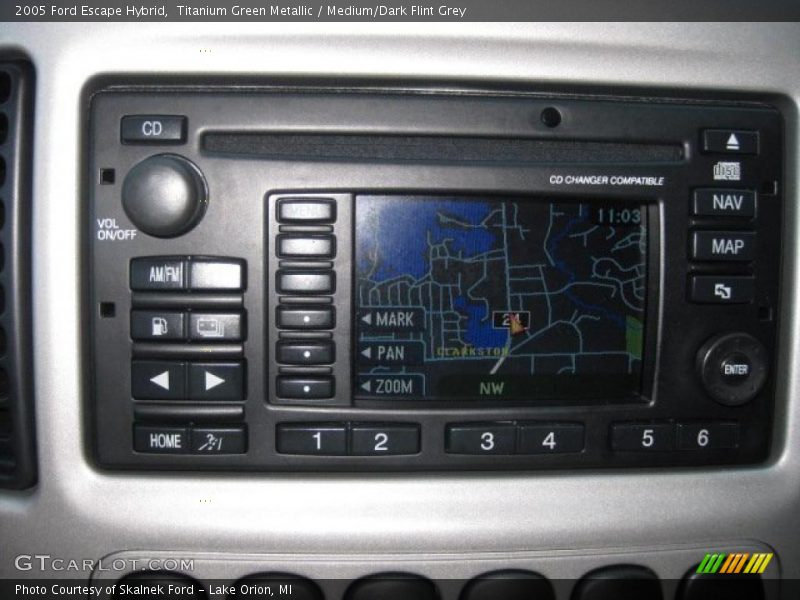 Titanium Green Metallic / Medium/Dark Flint Grey 2005 Ford Escape Hybrid