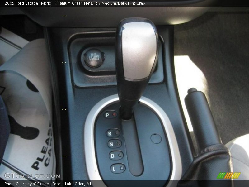 Titanium Green Metallic / Medium/Dark Flint Grey 2005 Ford Escape Hybrid