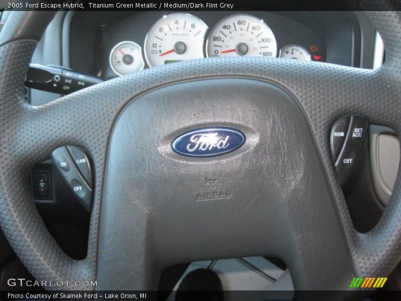 Titanium Green Metallic / Medium/Dark Flint Grey 2005 Ford Escape Hybrid