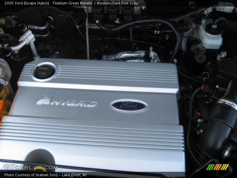 Titanium Green Metallic / Medium/Dark Flint Grey 2005 Ford Escape Hybrid