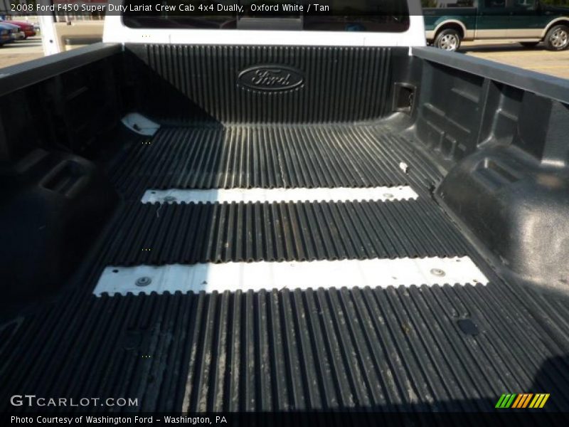 Oxford White / Tan 2008 Ford F450 Super Duty Lariat Crew Cab 4x4 Dually