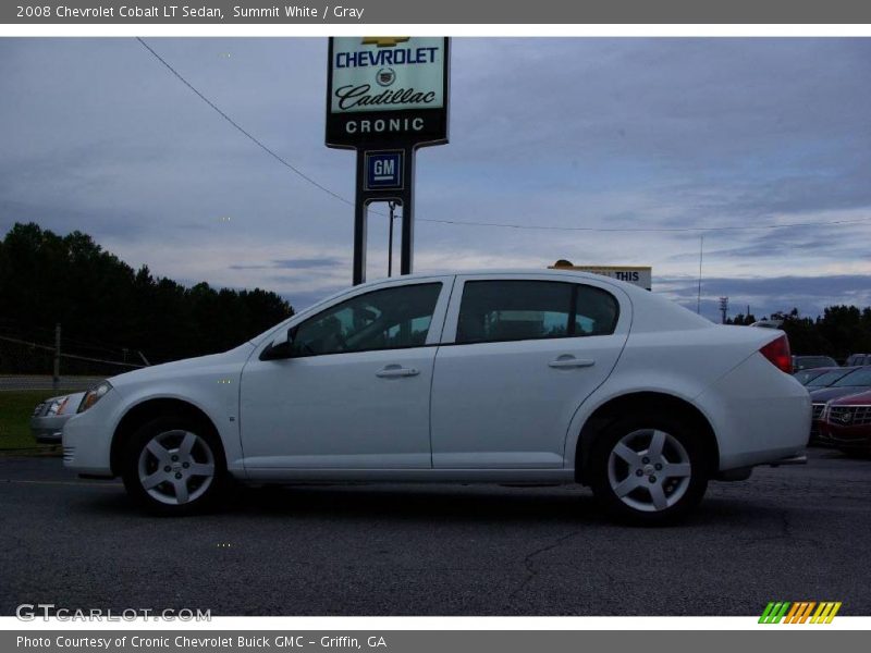 Summit White / Gray 2008 Chevrolet Cobalt LT Sedan