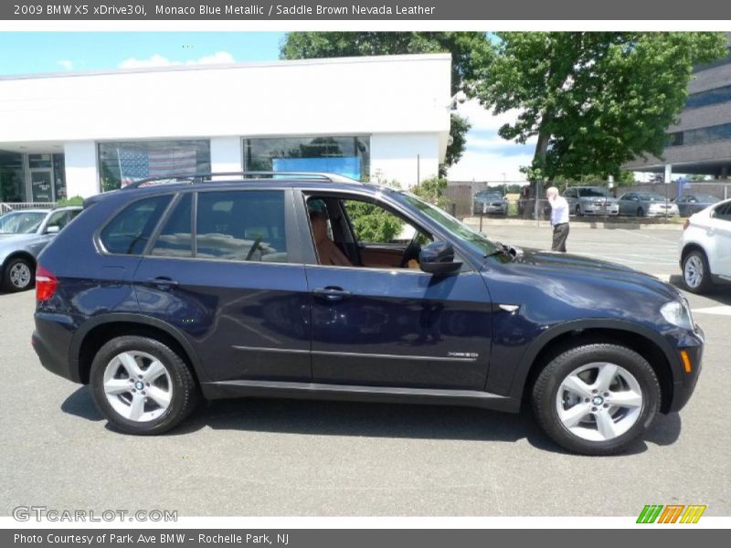 Monaco Blue Metallic / Saddle Brown Nevada Leather 2009 BMW X5 xDrive30i