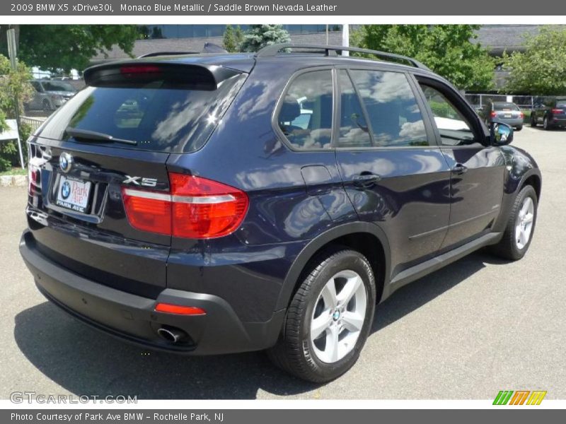 Monaco Blue Metallic / Saddle Brown Nevada Leather 2009 BMW X5 xDrive30i
