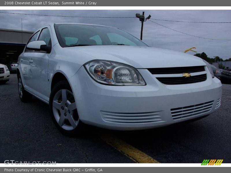 Summit White / Gray 2008 Chevrolet Cobalt LT Sedan