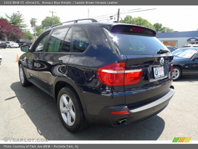 Monaco Blue Metallic / Saddle Brown Nevada Leather 2009 BMW X5 xDrive30i