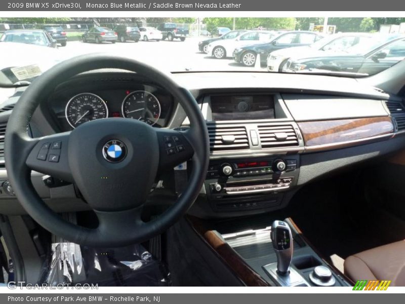 Monaco Blue Metallic / Saddle Brown Nevada Leather 2009 BMW X5 xDrive30i