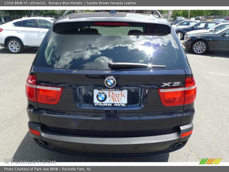 Monaco Blue Metallic / Saddle Brown Nevada Leather 2009 BMW X5 xDrive30i