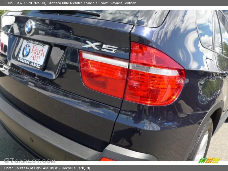 Monaco Blue Metallic / Saddle Brown Nevada Leather 2009 BMW X5 xDrive30i