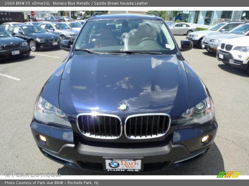 Monaco Blue Metallic / Saddle Brown Nevada Leather 2009 BMW X5 xDrive30i