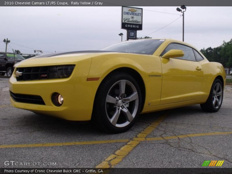 Rally Yellow / Gray 2010 Chevrolet Camaro LT/RS Coupe