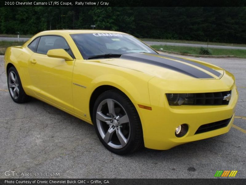 Rally Yellow / Gray 2010 Chevrolet Camaro LT/RS Coupe