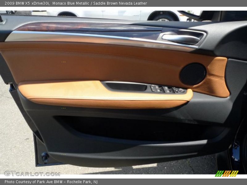 Monaco Blue Metallic / Saddle Brown Nevada Leather 2009 BMW X5 xDrive30i