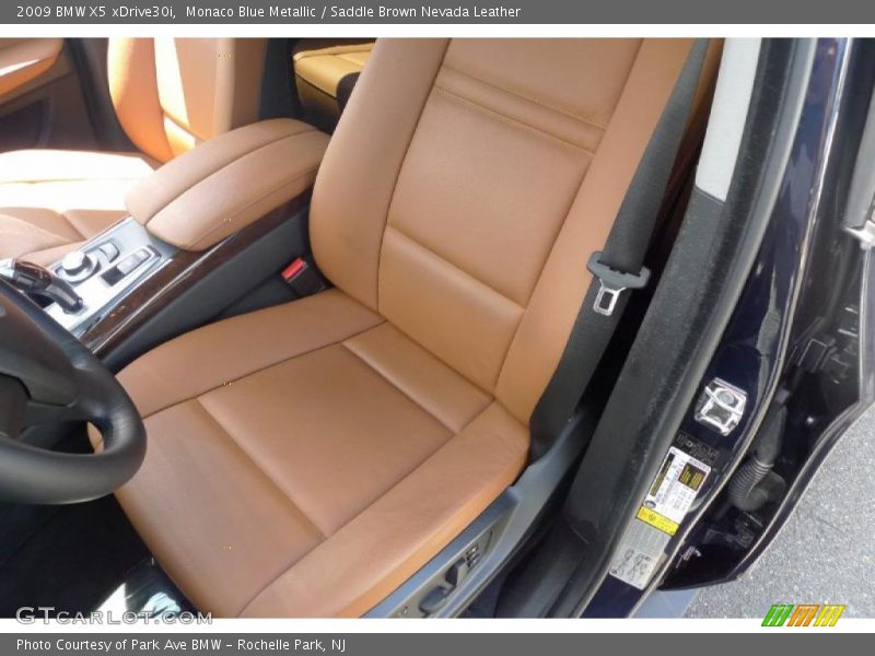 Monaco Blue Metallic / Saddle Brown Nevada Leather 2009 BMW X5 xDrive30i