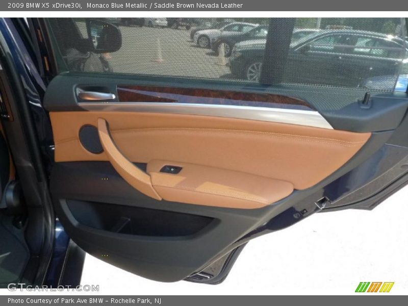 Monaco Blue Metallic / Saddle Brown Nevada Leather 2009 BMW X5 xDrive30i
