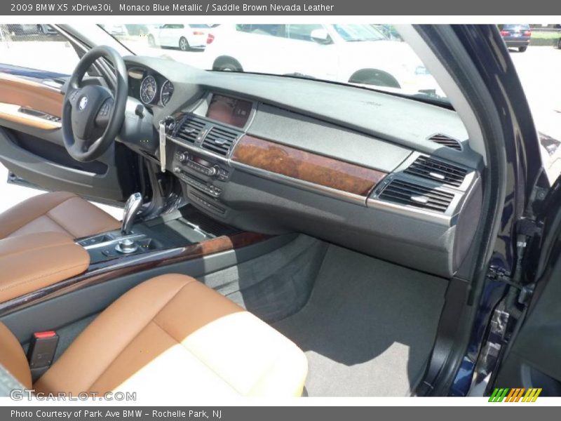Monaco Blue Metallic / Saddle Brown Nevada Leather 2009 BMW X5 xDrive30i