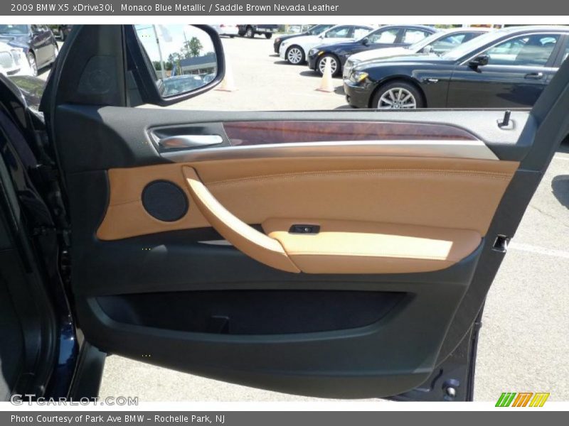 Monaco Blue Metallic / Saddle Brown Nevada Leather 2009 BMW X5 xDrive30i