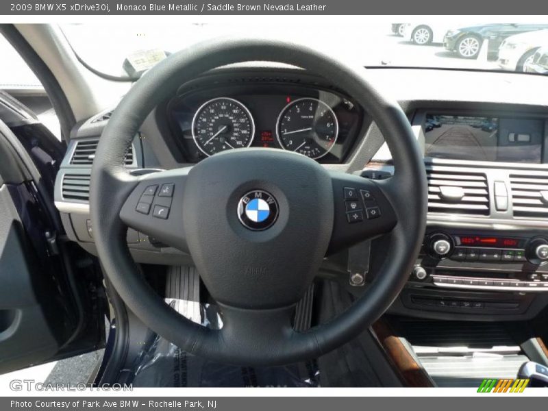Monaco Blue Metallic / Saddle Brown Nevada Leather 2009 BMW X5 xDrive30i
