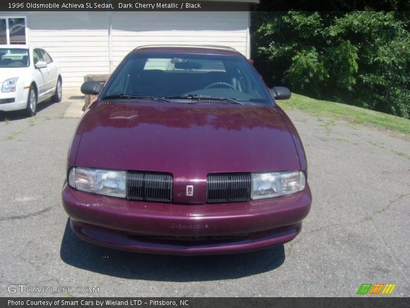 Dark Cherry Metallic / Black 1996 Oldsmobile Achieva SL Sedan