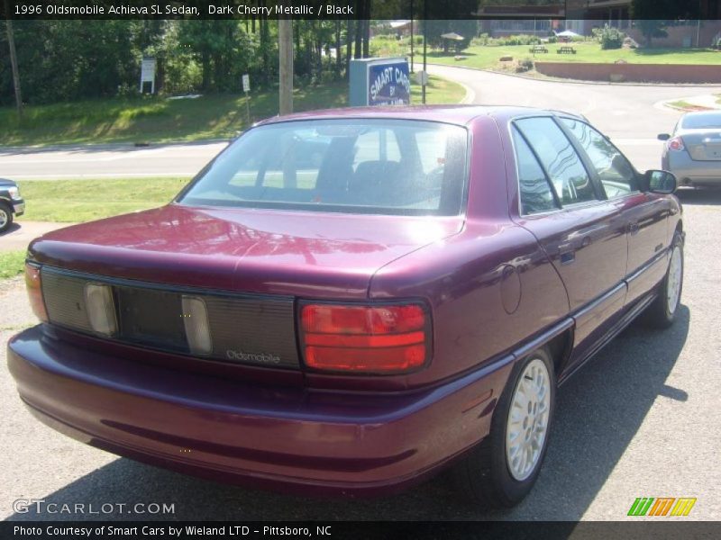 Dark Cherry Metallic / Black 1996 Oldsmobile Achieva SL Sedan