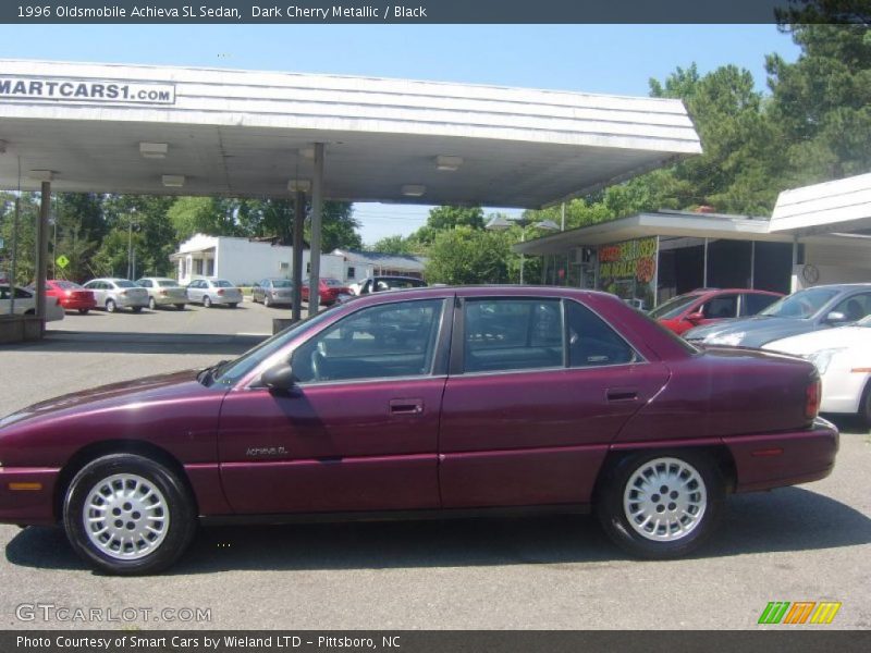 Dark Cherry Metallic / Black 1996 Oldsmobile Achieva SL Sedan
