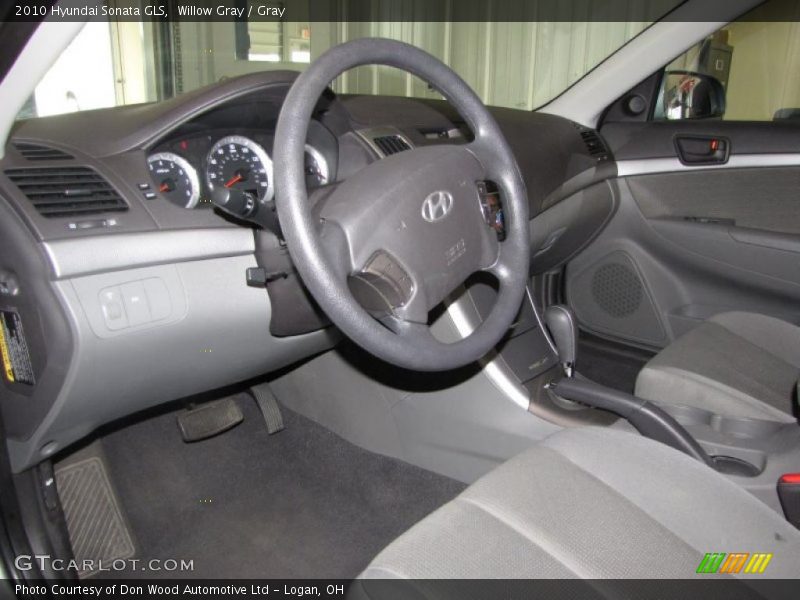 Willow Gray / Gray 2010 Hyundai Sonata GLS