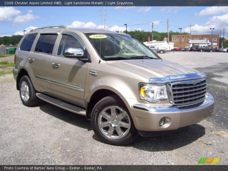 Light Sandstone Metallic / Light Graystone 2008 Chrysler Aspen Limited 4WD