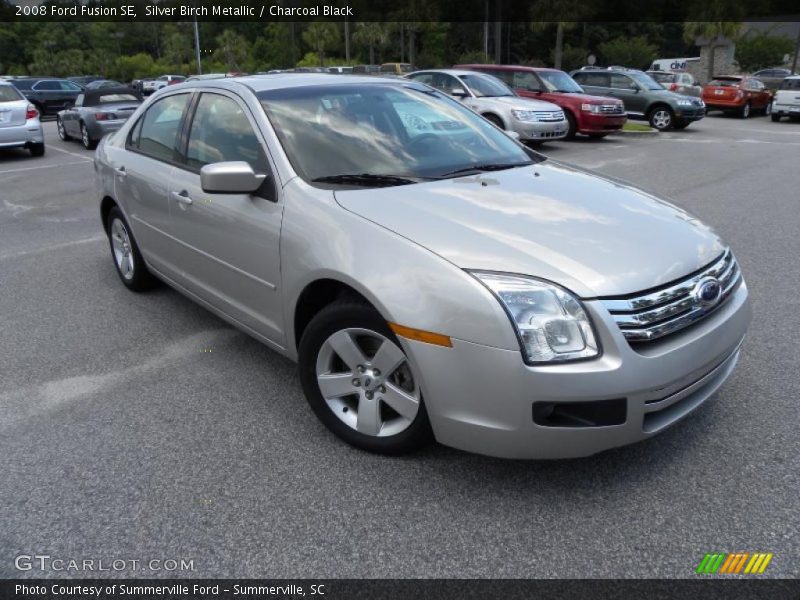 Silver Birch Metallic / Charcoal Black 2008 Ford Fusion SE