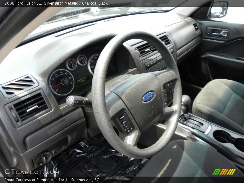 Silver Birch Metallic / Charcoal Black 2008 Ford Fusion SE