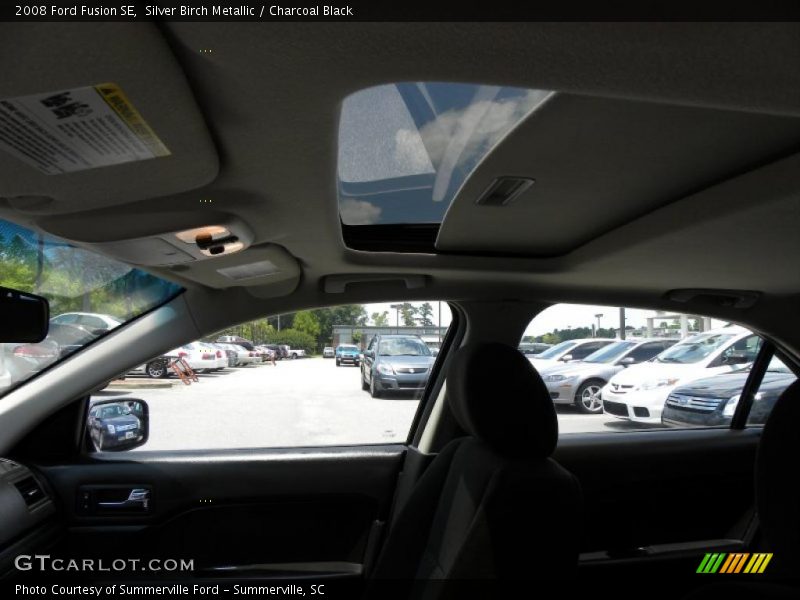 Silver Birch Metallic / Charcoal Black 2008 Ford Fusion SE