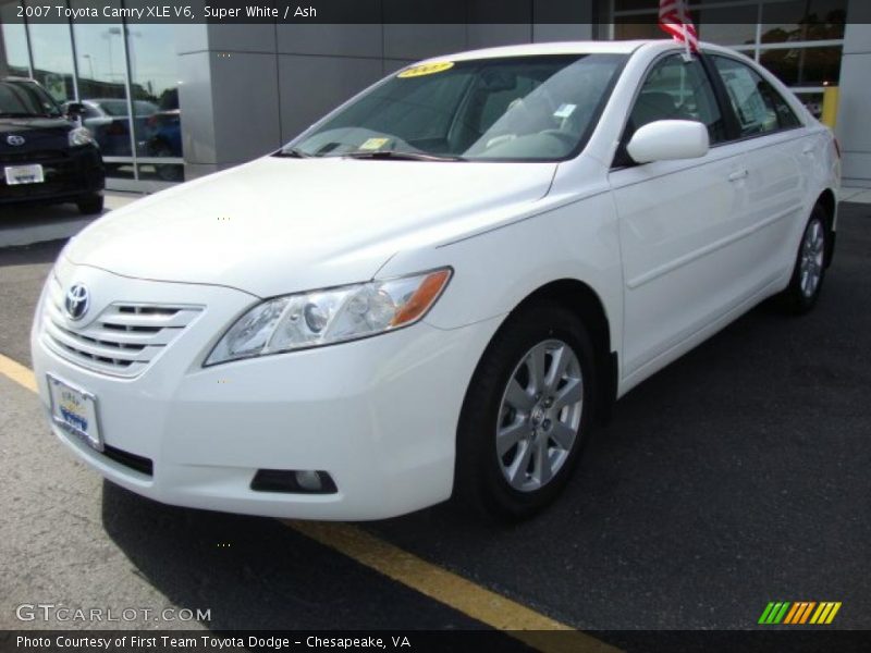 Super White / Ash 2007 Toyota Camry XLE V6
